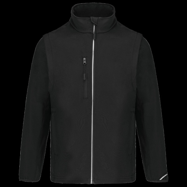 Veste softshell sport manches amovibles unisexe personnalisable – Vêtement publicitaire pour entreprises et associations