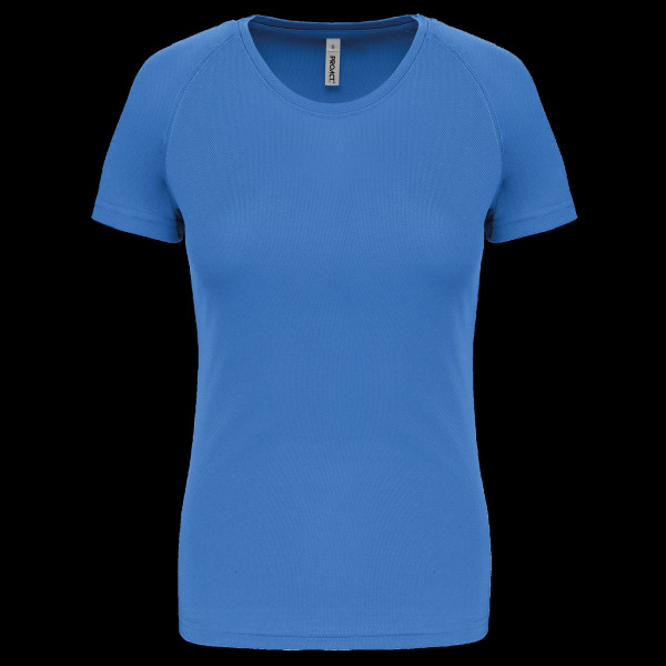 T-shirt de sport manches courtes femme personnalisable 100% polyester – Textile promotionnel pour entreprises