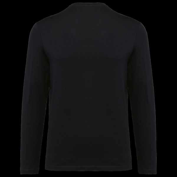 T-shirt personnalisé homme manches longues col V en coton Supima® – BCM Goodies