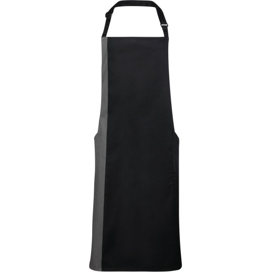 Tablier à bavette bicolore personnalisable – Promotion textile entreprise – BCM Goodies