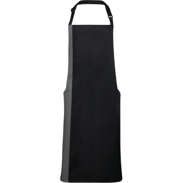 Tablier à bavette bicolore personnalisable – Promotion textile entreprise – BCM Goodies