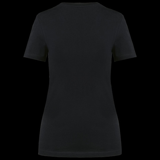 T-shirt femme personnalisé col V Supima® 100% coton – Communication d’entreprise textile
