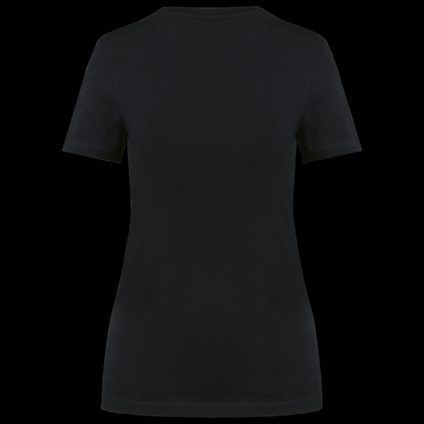 T-shirt femme personnalisé col V Supima® 100% coton – Communication d’entreprise textile