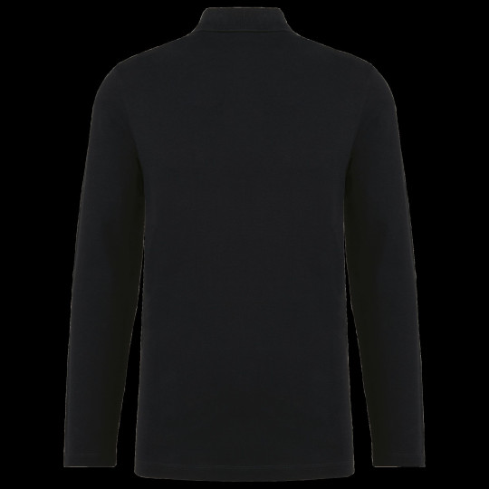 Polo homme manches longues Supima personnalisable pour entreprises | BCM Goodies