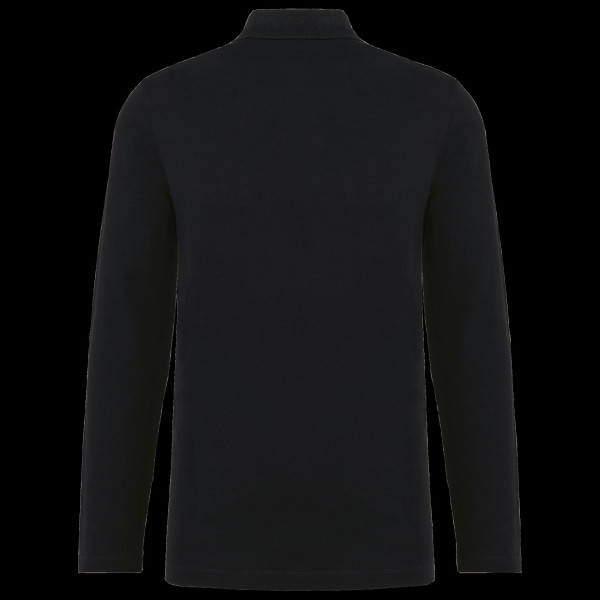 Polo homme manches longues Supima personnalisable pour entreprises | BCM Goodies