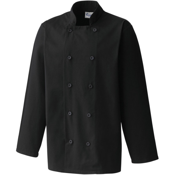 Veste de cuisine manches longues personnalisable – Textile professionnel mixte BCM Goodies