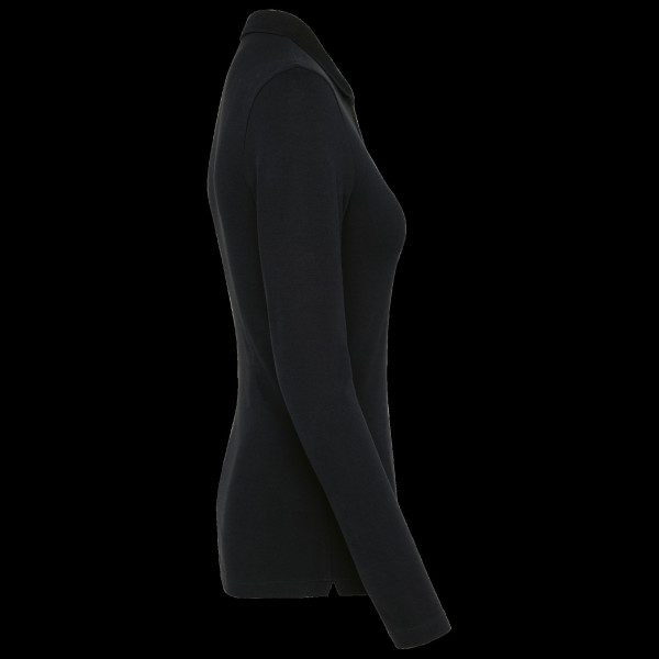 Polo Femme Manches Longues Supima® Personnalisable – Textile d’Entreprise pour Communication et Événementiel