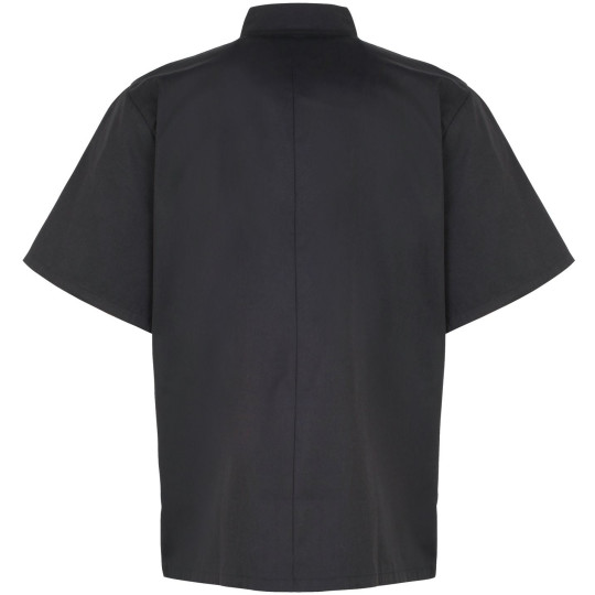 Veste de cuisine manches courtes à boutons pression personnalisable – Textile professionnel BCM Goodies