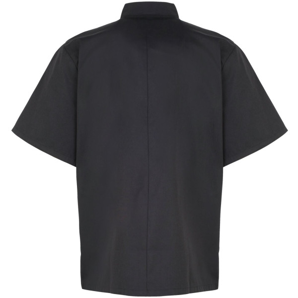 Veste de cuisine manches courtes à boutons pression personnalisable – Textile professionnel BCM Goodies
