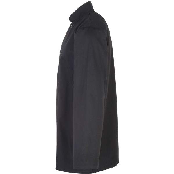Veste de cuisine manches longues à boutons pression personnalisable – vêtement professionnel pour communication d’entreprise