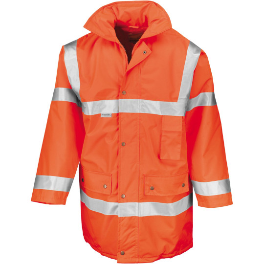 Parka de sécurité High Viz personnalisable – Vêtement haute visibilité norme EN ISO 20471 Classe 3 pour équipes professionnelles