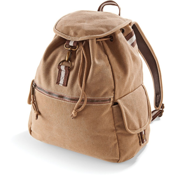 Sac à dos vintage en toile personnalisable pour opérations B2B et communication d’entreprise - BCM Goodies
