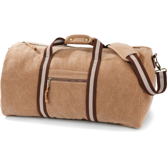 Sac de voyage vintage en toile personnalisable pour entreprises – Cadeau d’affaires BCM Goodies