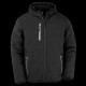 Veste matelassée recyclée personnalisable Black Compass – Goodie responsable pour communication d’entreprise
