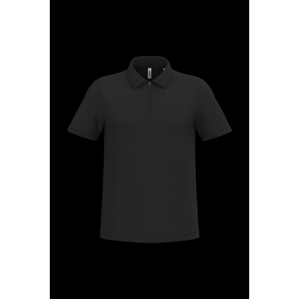 Polo de sport homme col 1/4 zip personnalisé – Textile événementiel et communication B2B | BCM Goodies