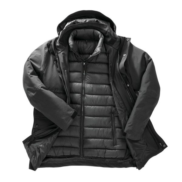 Doudoune ripstop recyclée 3 en 1 personnalisable – Veste entreprise pour communication et dotation responsables