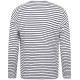 T-shirt rayé manches longues personnalisable en coton – Vêtement d’entreprise pour communication et fidélisation