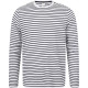 T-shirt rayé manches longues personnalisable en coton – Vêtement d’entreprise pour communication et fidélisation