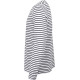 T-shirt rayé manches longues personnalisable en coton – Vêtement d’entreprise pour communication et fidélisation