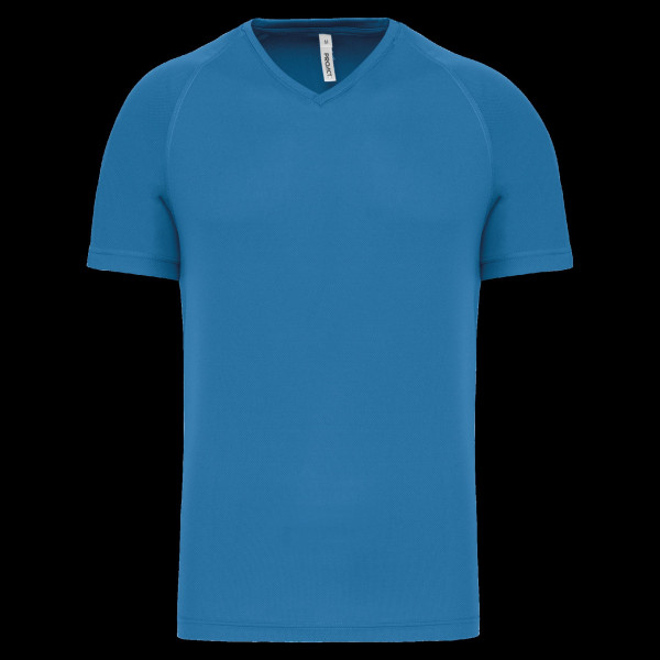 T-shirt de sport homme col V personnalisable – Communication B2B et objet publicitaire – BCM Goodies