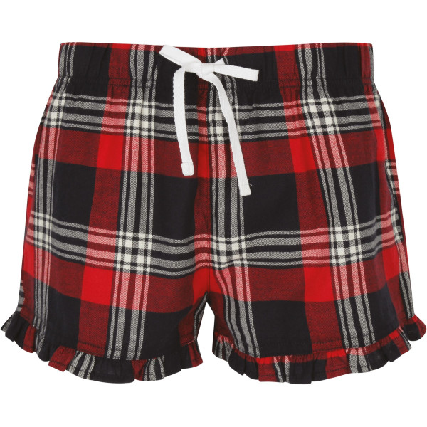 Short femme à motif tartan personnalisable pour communication d’entreprise – BCM Goodies