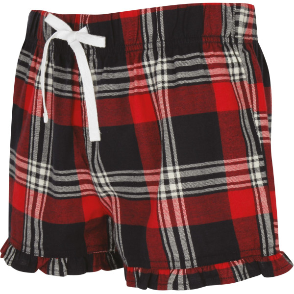 Short femme à motif tartan personnalisable pour communication d’entreprise – BCM Goodies