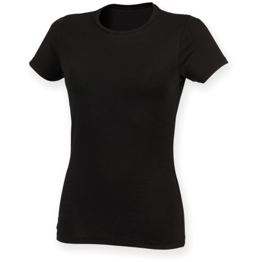 T-shirt Femme Col Rond Feel Good Personnalisable – Support Textile Communication Visuelle Entreprise