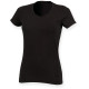 T-shirt femme col V personnalisable Feel Good 96% coton pour communication B2B – BCM Goodies