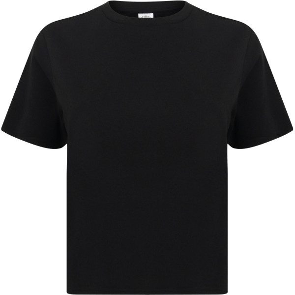 T-shirt court coupe carrée femme personnalisable pour communication B2B – BCM Goodies