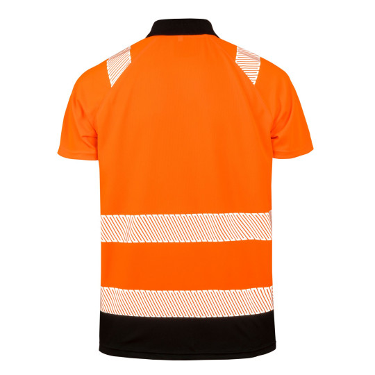 Polo de sécurité recyclé personnalisé – Haute visibilité, éco-responsable, norme EN ISO 20471