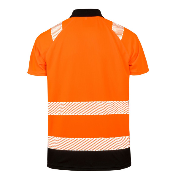 Polo de sécurité recyclé personnalisé – Haute visibilité, éco-responsable, norme EN ISO 20471