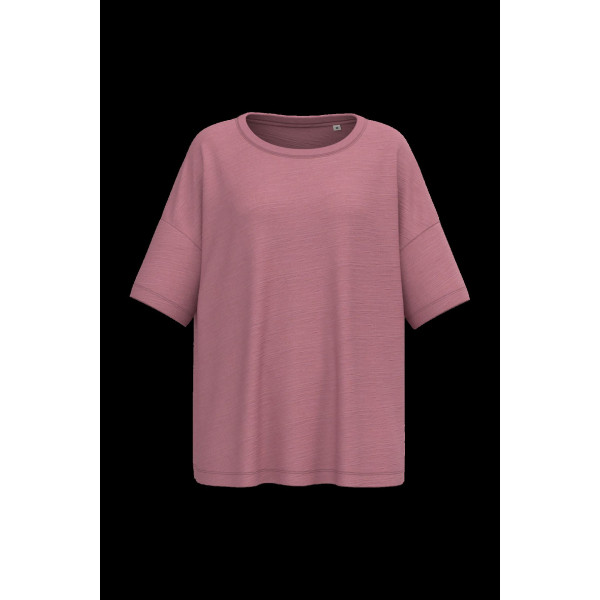 T-shirt écoresponsable oversize femme personnalisé pour entreprises – 100% coton bio | BCM Goodies