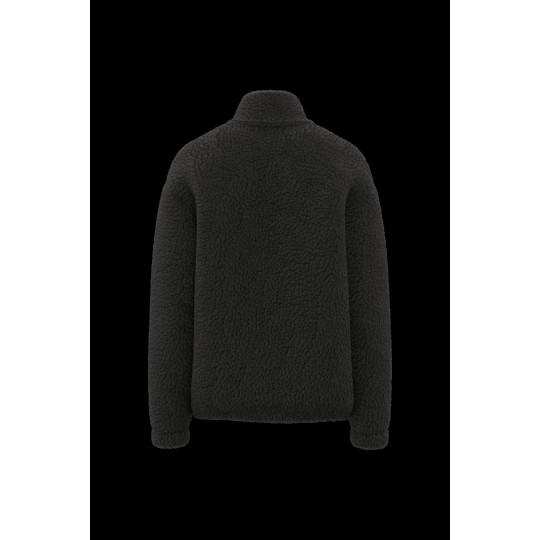 Veste sherpa 100% polyester à col montant et poches passepoilées – BCM Goodies