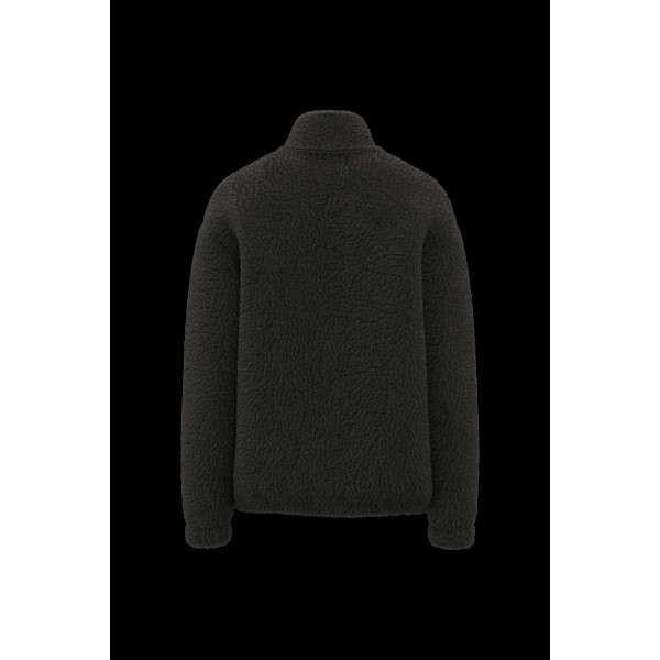Veste sherpa 100% polyester à col montant et poches passepoilées – BCM Goodies