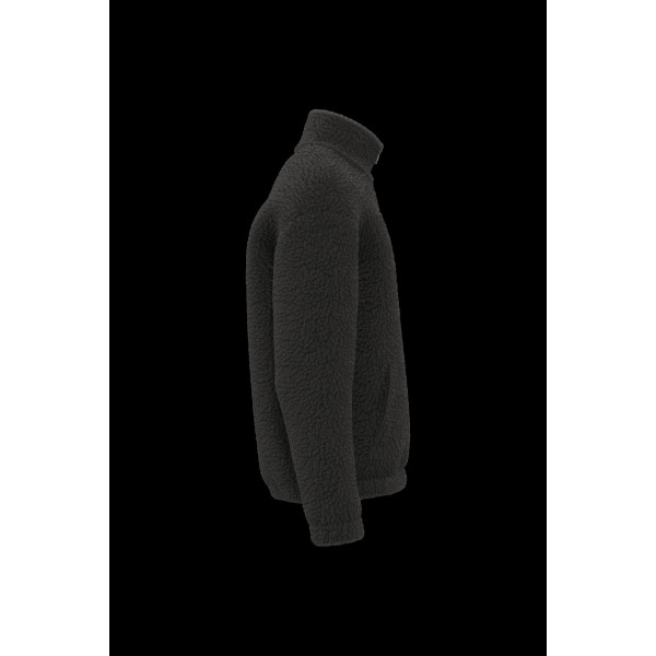 Veste sherpa 100% polyester à col montant et poches passepoilées – BCM Goodies