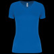 T-shirt de sport manches courtes col V femme personnalisé – Support textile communication entreprise