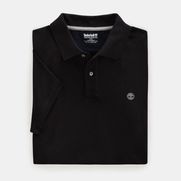 Polo coton piqué bio manches courtes Millers River personnalisable – Textile d’entreprise et cadeau d’affaires