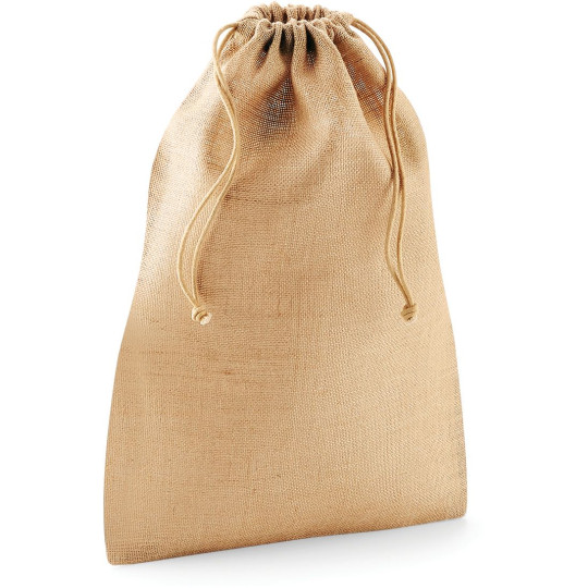 Sac à cordelette en jute personnalisable pour communication B2B – BCM Goodies