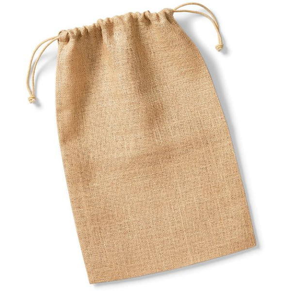Sac à cordelette en jute personnalisable pour communication B2B – BCM Goodies