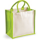 Sac cabas en jute personnalisable avec poignées coton 40 cm – Valorisation de marque pour entreprises et événements professionne