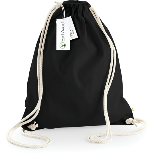 Gymsac bio Earthaware personnalisé en coton biologique pour communication d’entreprise – BCM Goodies