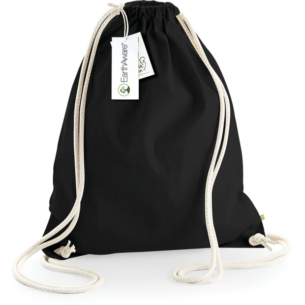 Gymsac bio Earthaware personnalisé en coton biologique pour communication d’entreprise – BCM Goodies