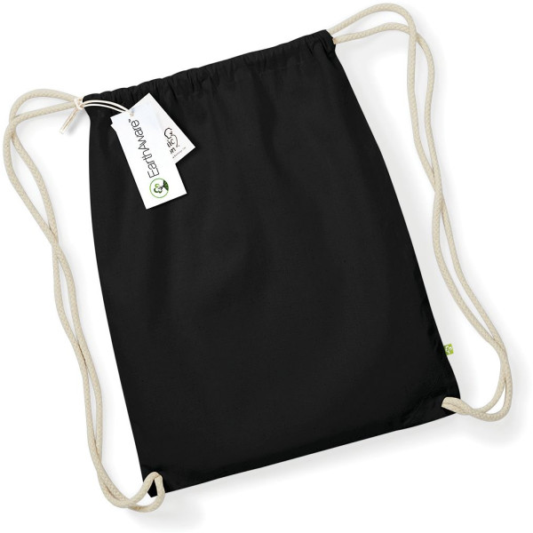Gymsac bio Earthaware personnalisé en coton biologique pour communication d’entreprise – BCM Goodies