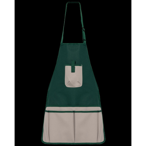 Tablier de jardinier imperméable écoresponsable unisexe en polyester recyclé – Objet publicitaire personnalisé pour entreprises