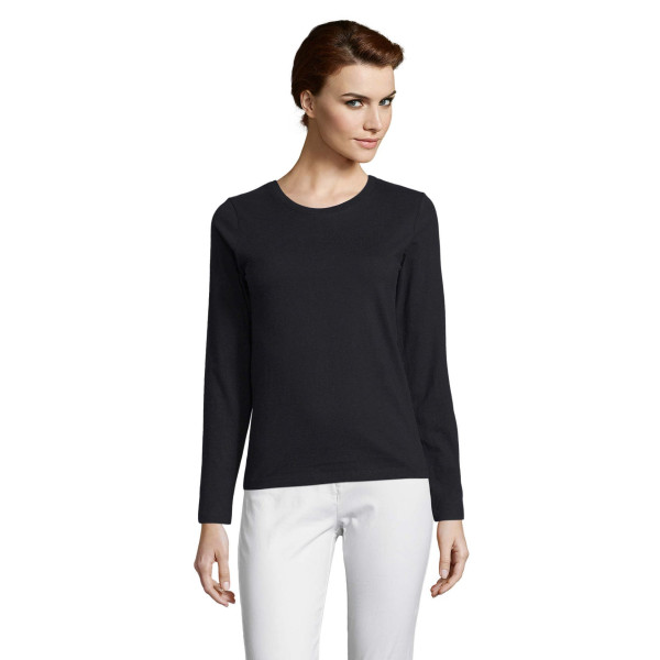 T-shirt à manches longues femme en coton Ringspun 190g | SOL'S IMPERIAL