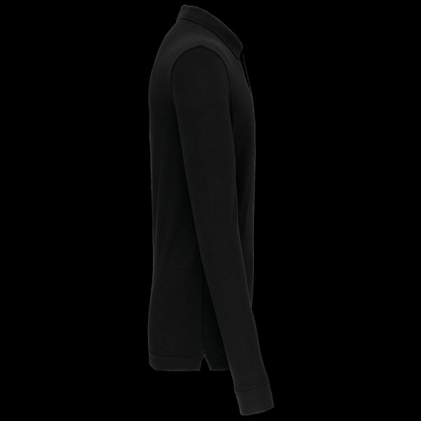 Polo manches longues homme personnalisable 65% polyester 35% coton pour communication d’entreprise – BCM Goodies