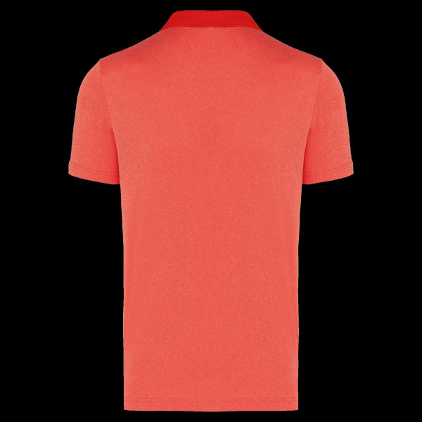 Polo chiné manches courtes personnalisable – Support de communication d’entreprise 100% polyester