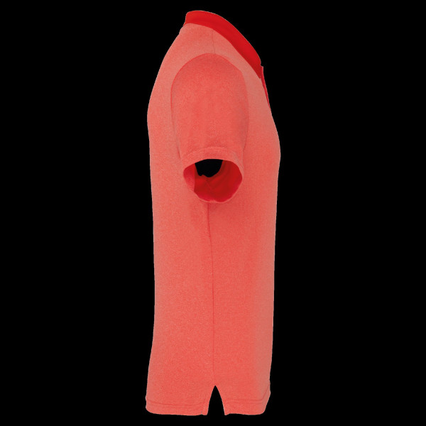 Polo chiné manches courtes personnalisable – Support de communication d’entreprise 100% polyester