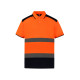 Polo bicolore haute visibilité personnalisé conforme EN ISO20471 Classe 2 – Textile publicitaire BCM Goodies
