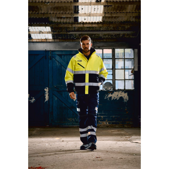 Veste haute visibilité personnalisable Hi-vis fontaine – Sécurité et visibilité pour professionnels – BCM Goodies